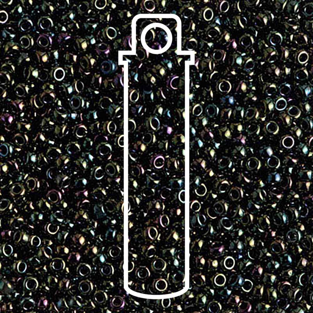 Miyuki Seed Bead 11/0 Metallic Green Iris 24 Gm/Tb