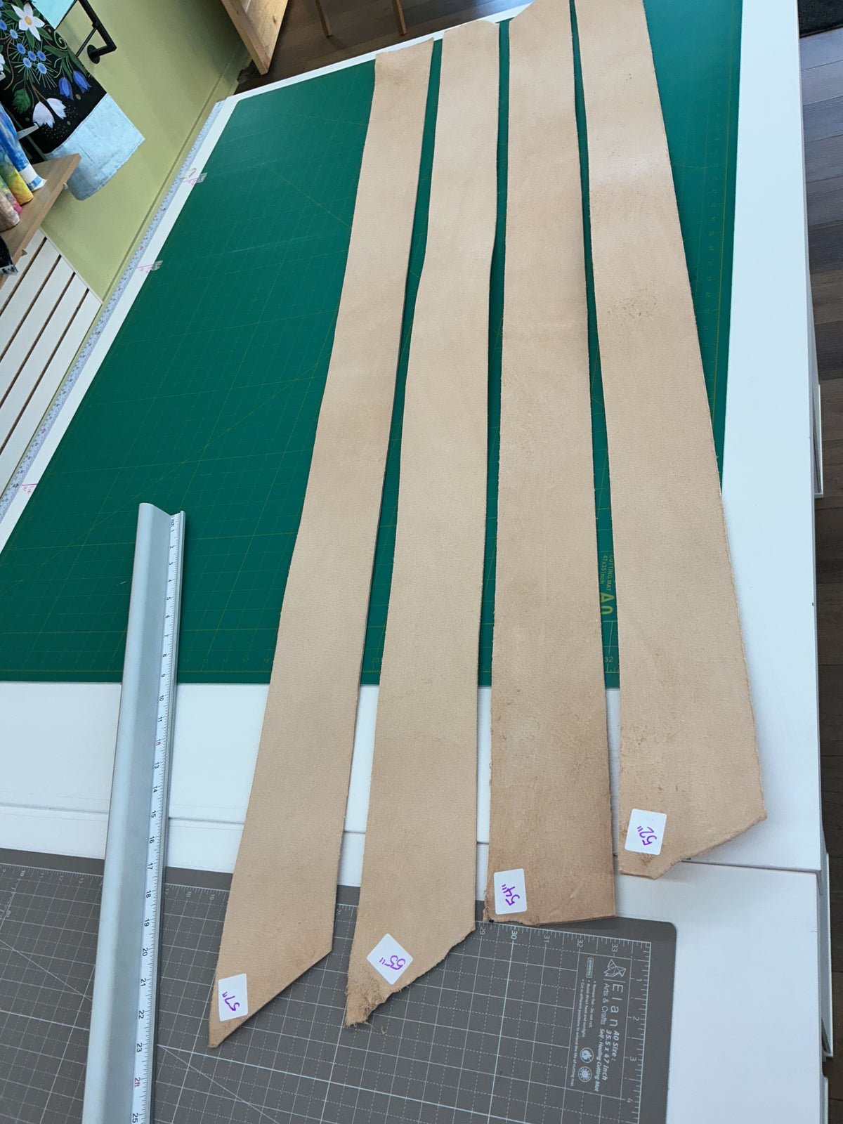 Leather Strap Pre-Cut Strips