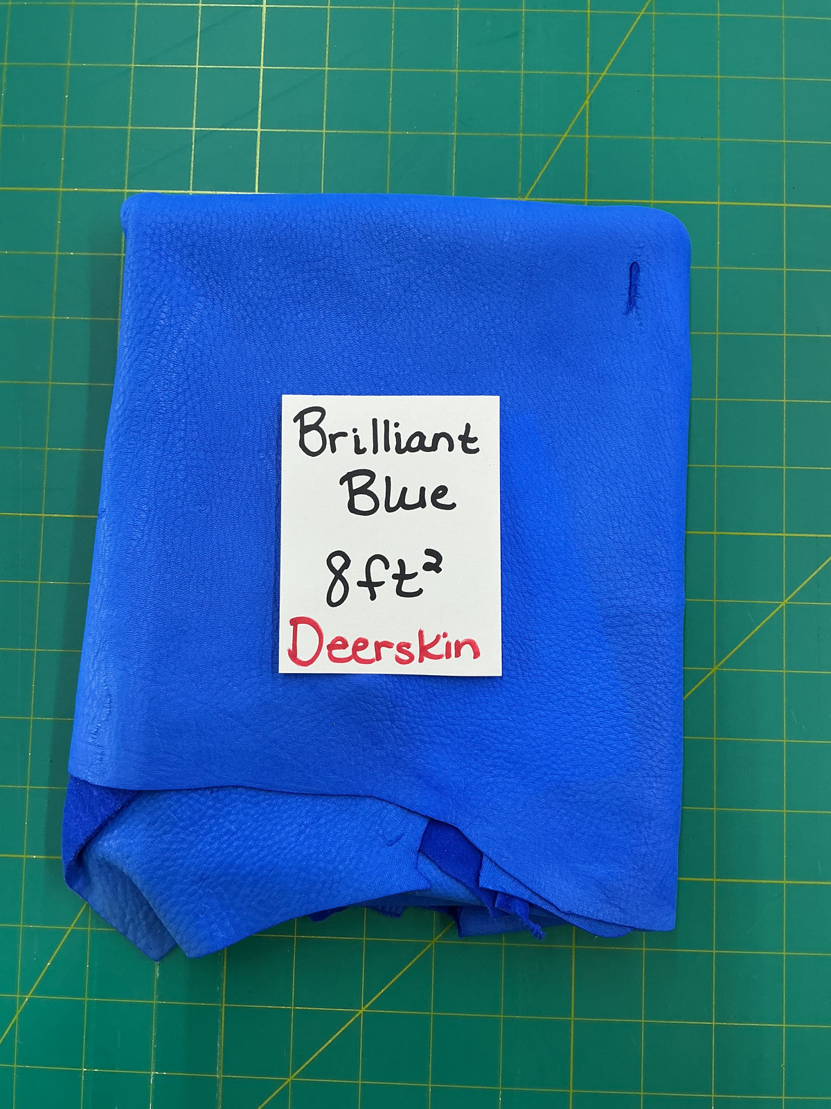 Brilliant Blue Deerhide