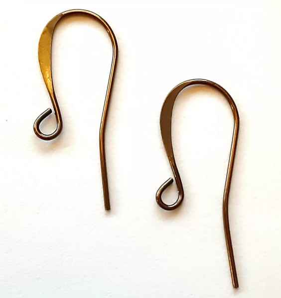 Hook Ear Wire 26mm Antique Brass