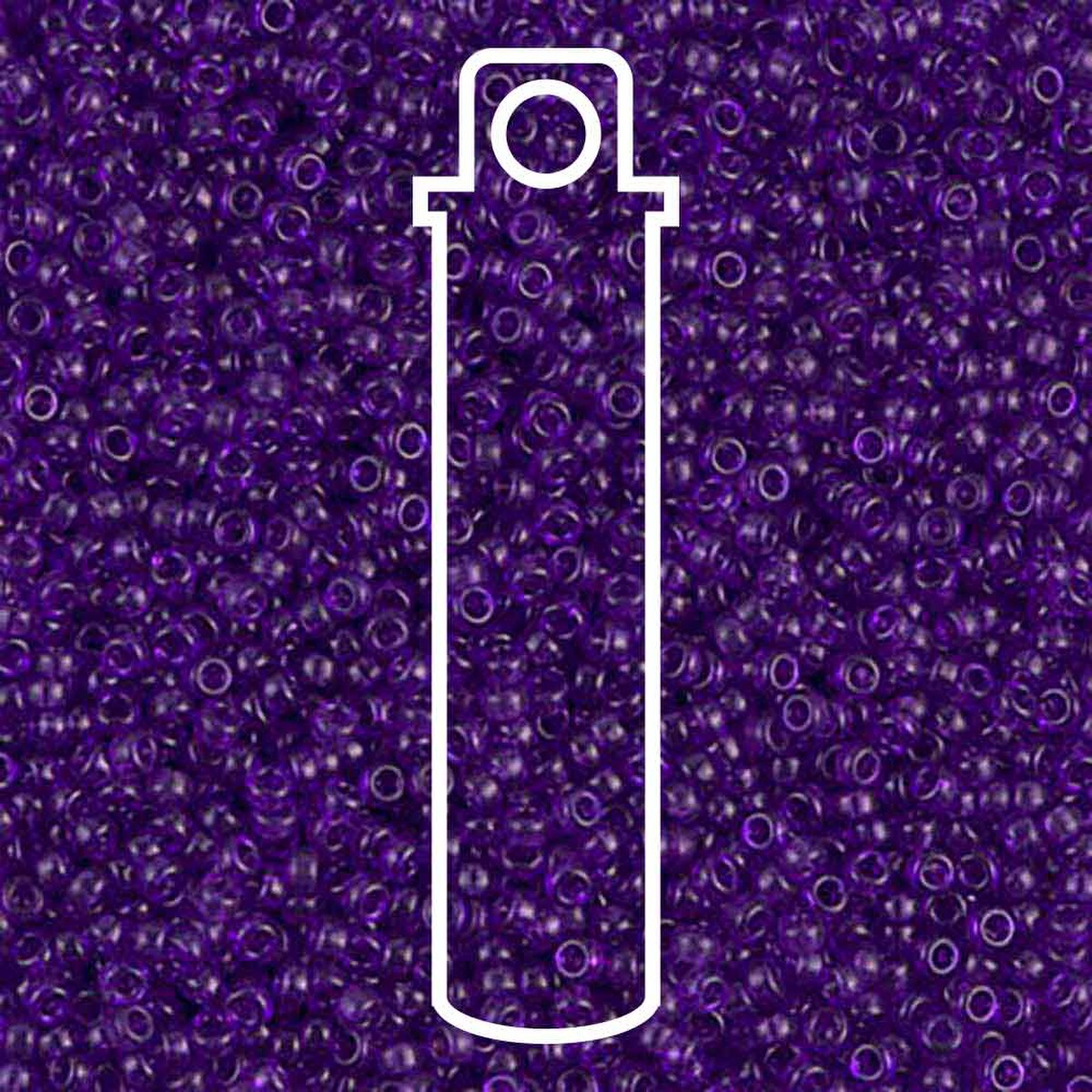 Miyuki Round 15/0 Dyed Transparent Red Violet