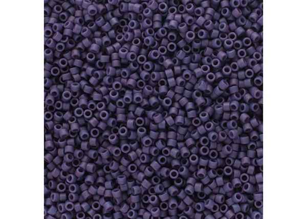 Miyuki Delica 11/0 5.2g Vial Frosted Glazed Violet Matte