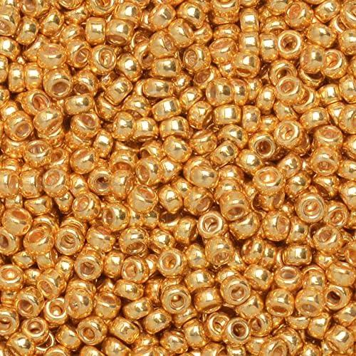 Miyuki Round 15/0 Galvanized Dark Gold 8.2 Gram Tube