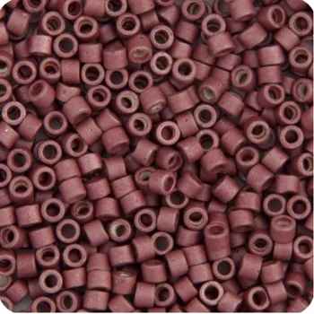 Miyuki Delica 11/0 5.2g Vial Pink Berry Galvanized-Dyed Matte