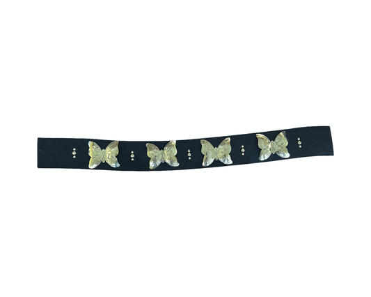Belt w/Butterfly Red Brass Conchos 30"-Glenda Begay