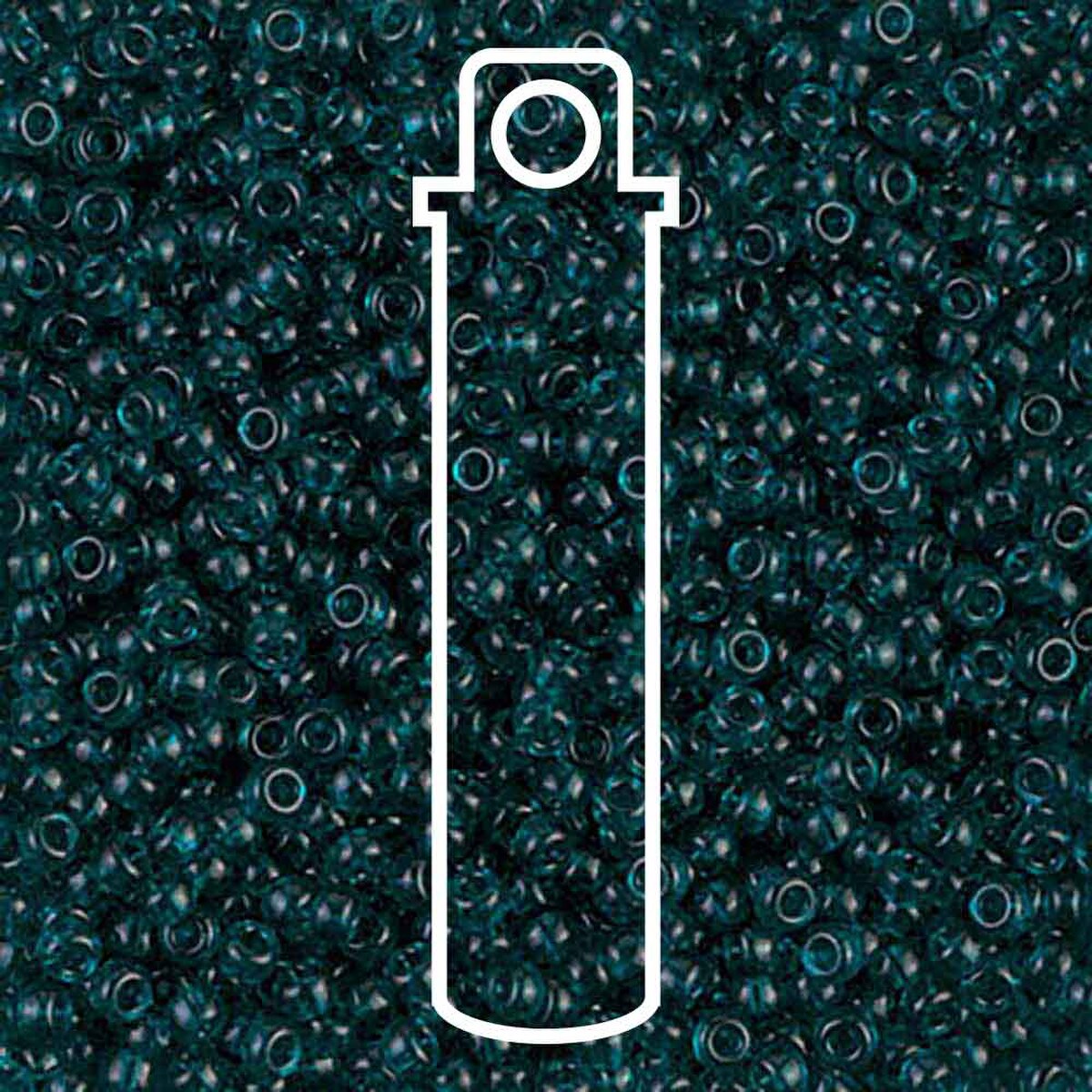 Miyuki Seed Bead 11/0 Tr Dark Teal
