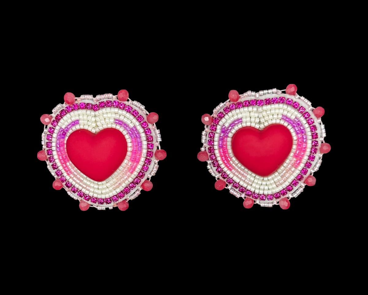 Beaded Earrings, Non-Pierced (Wanda McFaggen)