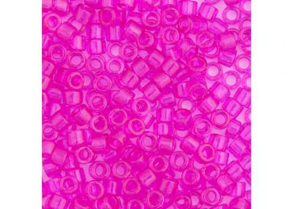 Miyuki Delica 11/0 5.2g Vial Fuchsia Transparent Dyed