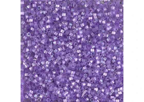 Miyuki Delica 11/0 5.2g Vial Lilac AB Silk Inside Dyed