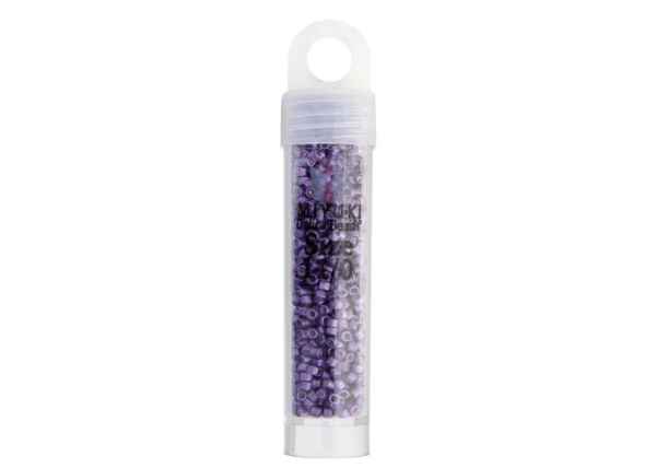 Miyuki Delica 11/0 5.2g Vial Purple Eggplant Galvanized-Dyed