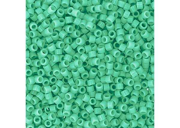 Miyuki Delica 11/0 5.2g Vial Duracoat Opaque Dyed Turquoise Green