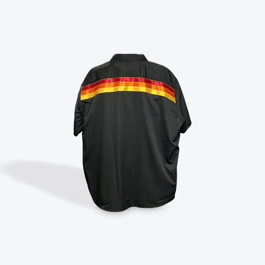 Adult Ribbon Shirt Black/Fire Short Sleeve Size 5XL