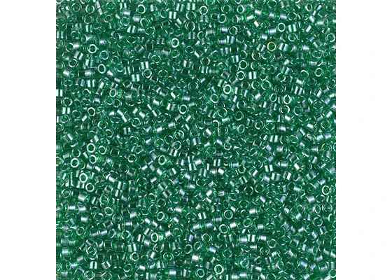 Miyuki Delica 11/0 5.2g Vial Green Transparent Luster