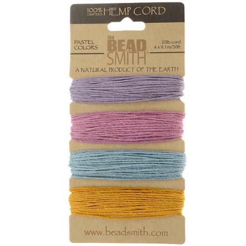 Hemp 4 Color Card Test Pastel Colors 1.0mm 20 Lb