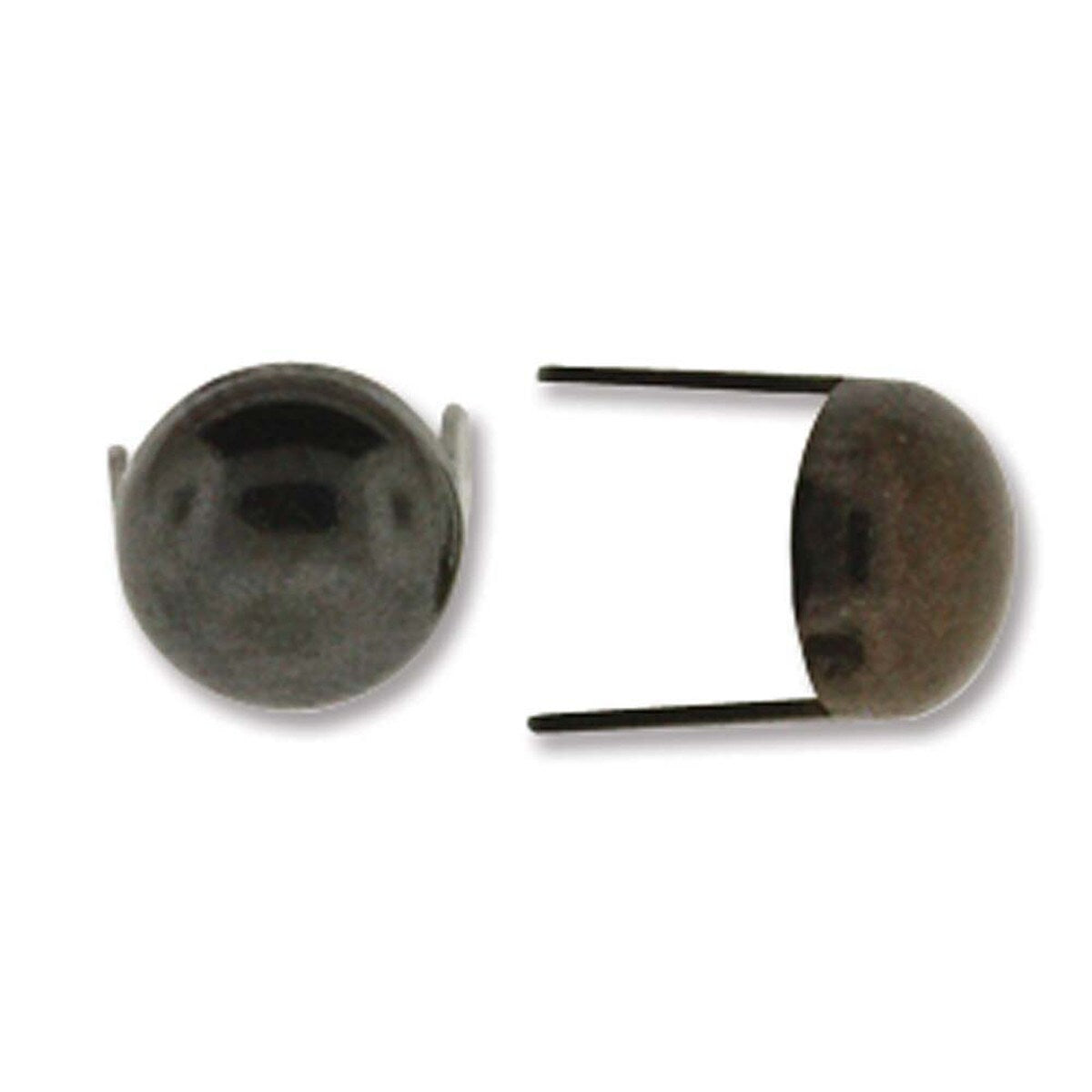 Round Head Spot, 5/16, Gunmetal, 24/PK