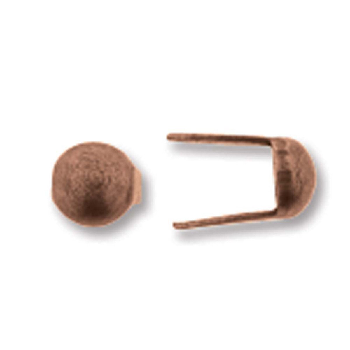 Round Head Spot 1/8 Ant. Copper Plate Pk/24
