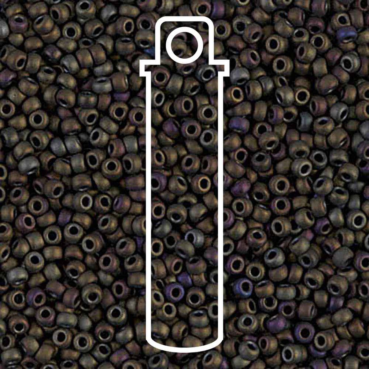 Miyuki Seed Bead 11/0 Matte Olive Iris 23.5gm
