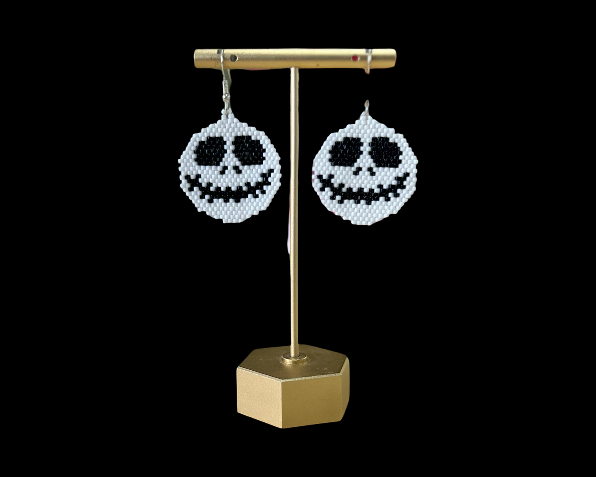 Beaded Skelaton Earrings (Kerissa Morrin)