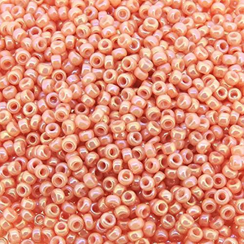 Miyuki Round 15/0 Opaque Peach Luster 8.2 Gm