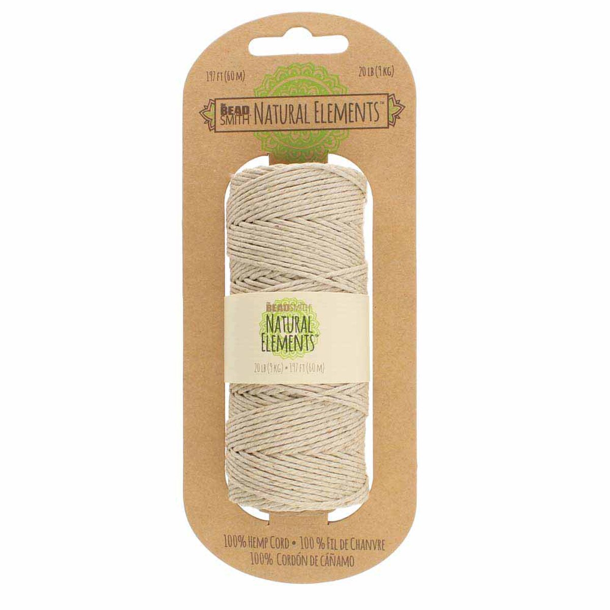 Hemp Spool Natural 20 Lb Test 197 Ft