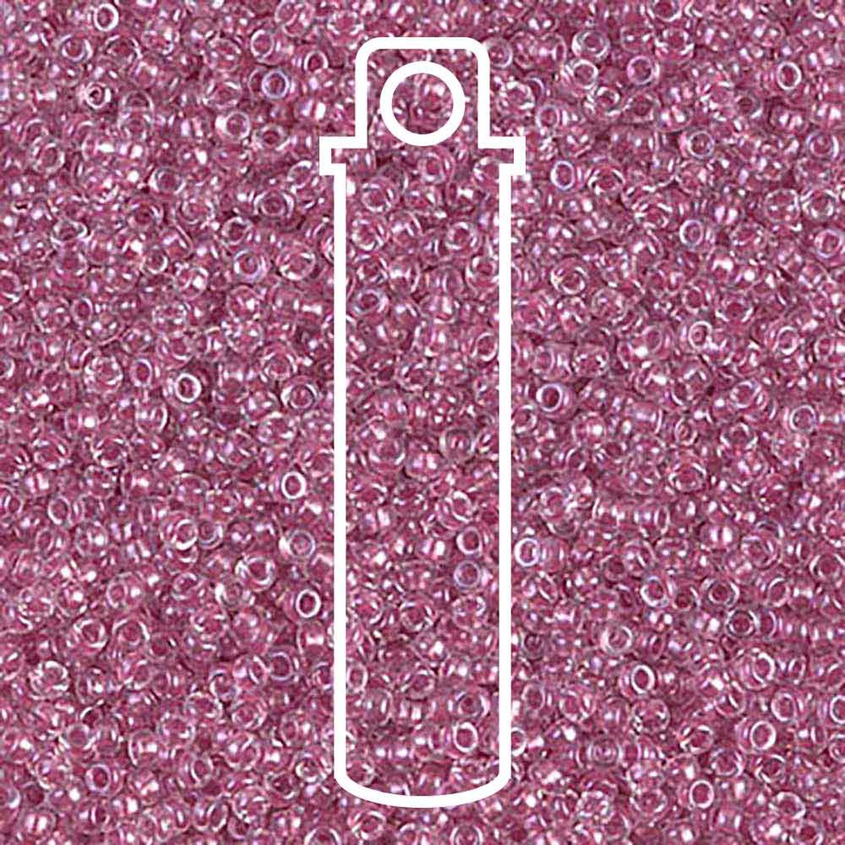Miyuki Round 15/0 Sparkle Rose Lined Crystal 8.2 gm