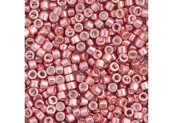 Miyuki Delica 11/0 5.2g Vial Pink Blush Opaque Glavanized-Dyed