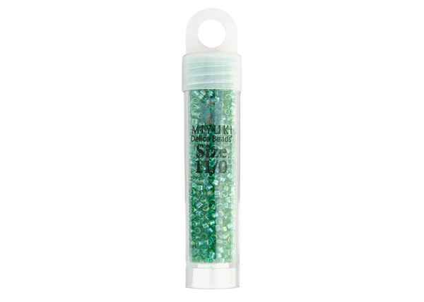 Miyuki Delica 11/0 5.2g vial Green Transparent AB