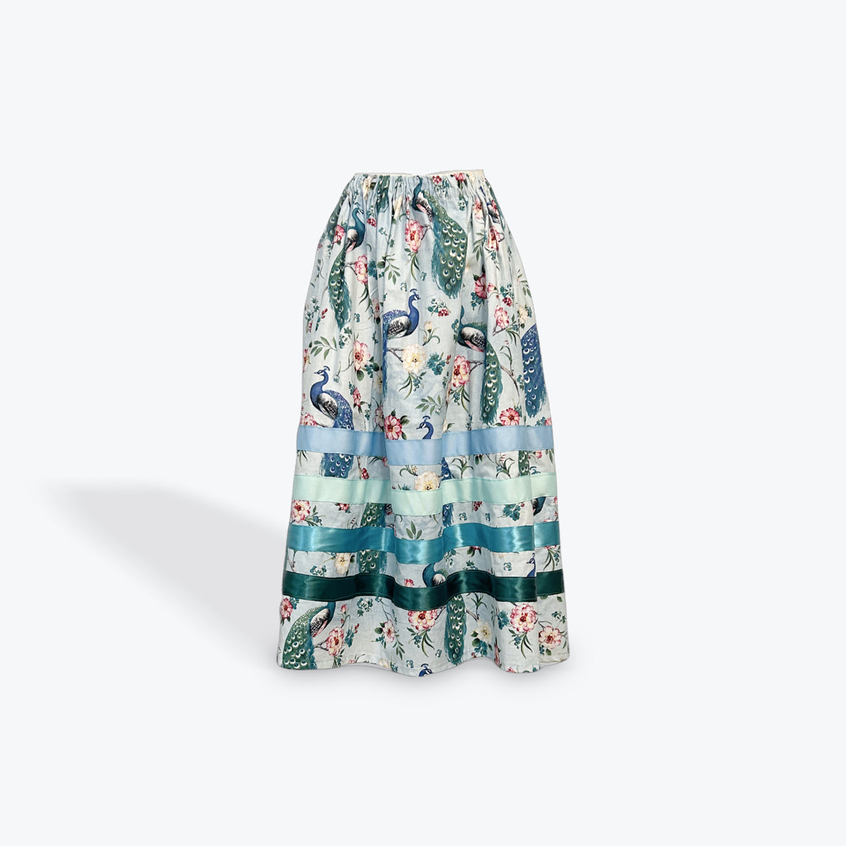 Adult Ribbon Skirt Peacock (Phyllis Lowe)