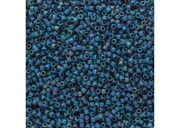 Miyuki Delica 11/0 5.2g Vial Frosted Glazed Rainbow Blue Lapis
