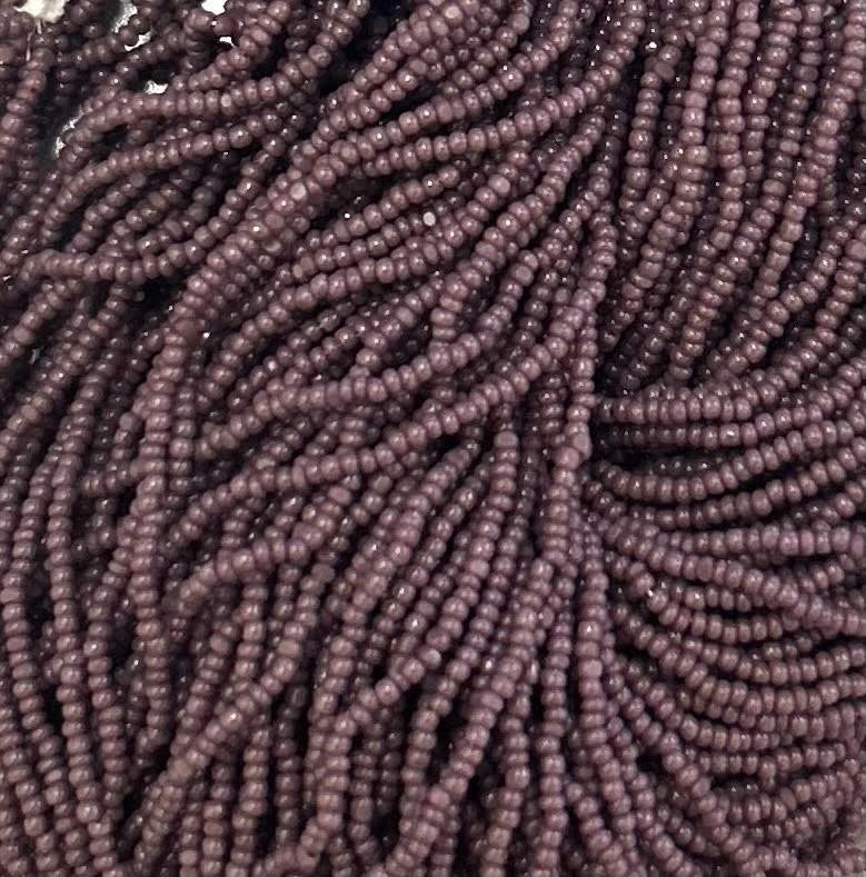 Czech 15/0 Cut Op Dark Mauve