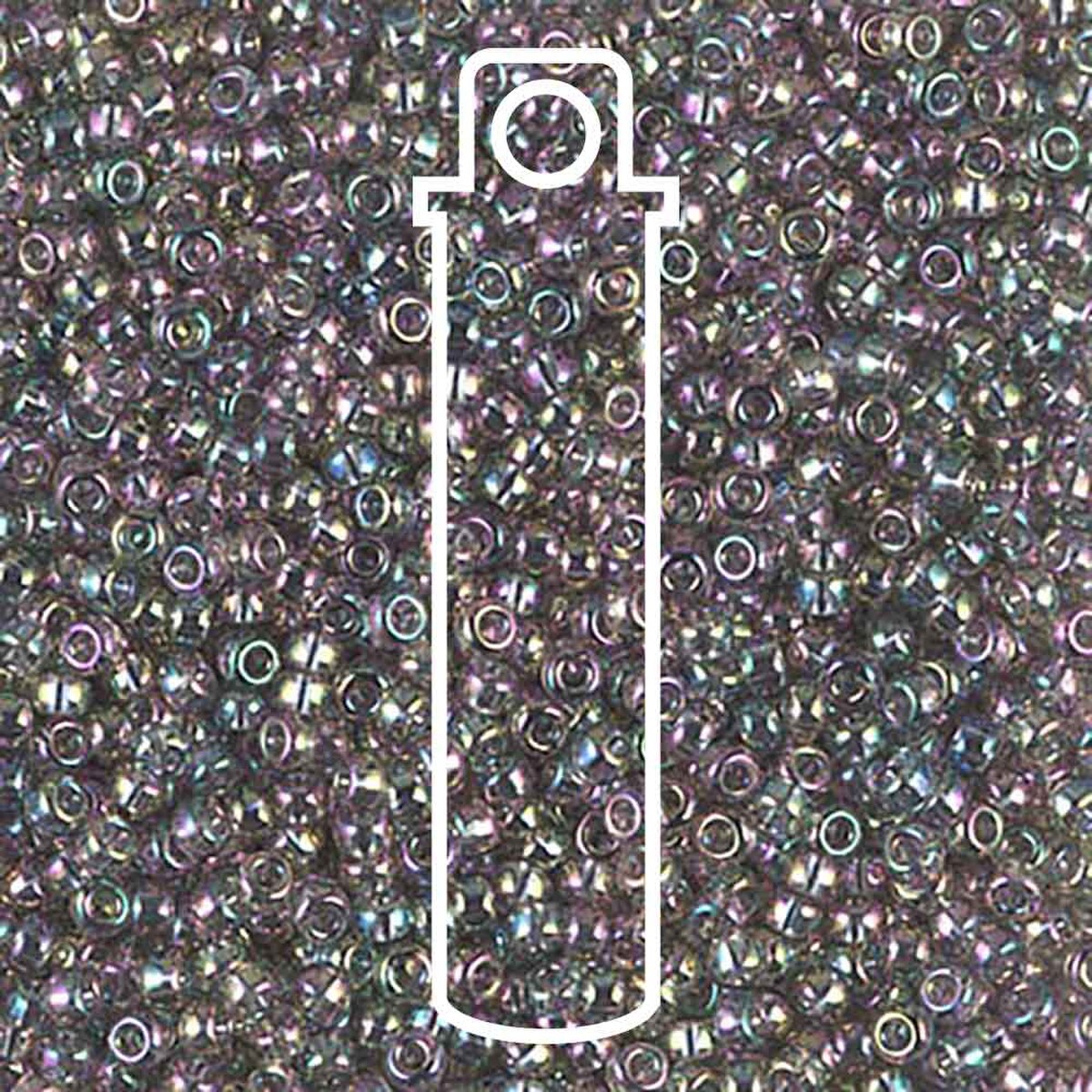 Miyuki Seed Bead 11/0 Tr Gray Rainbow Luster 24gm/Tb