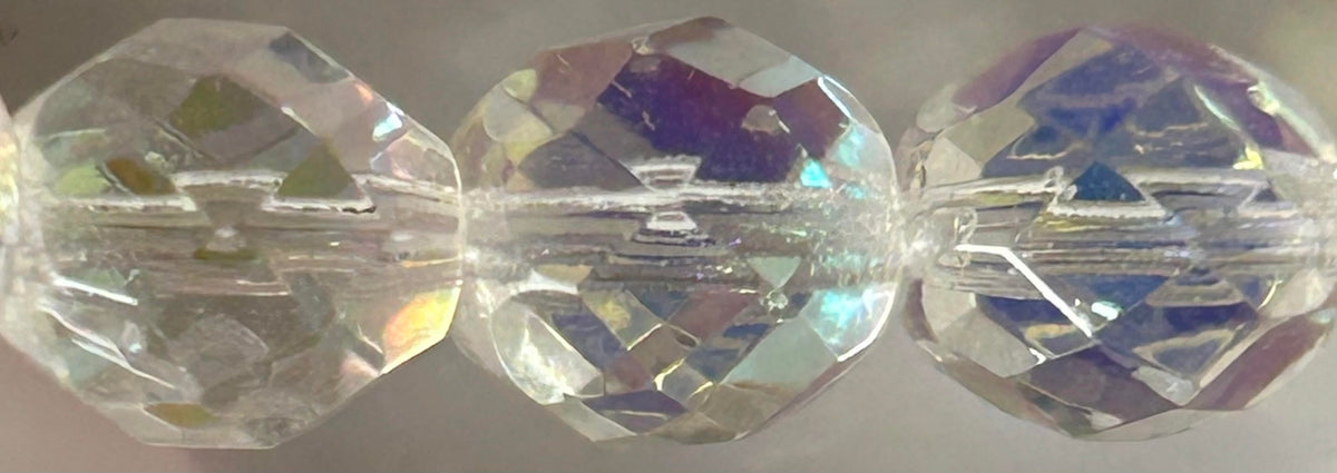 F. P. 8mm AB Crystal appx. 50 Pieces
