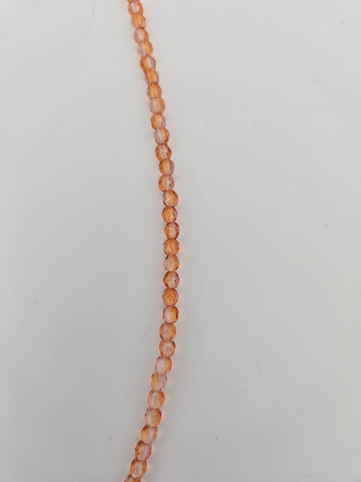 Fire-Polished Glass, Two Tone Orange, 4mm Faceted Round, Approx. 100 per bag.