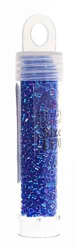 Miyuki Delica 11/0 5.2g vial Blue Violet AB Lined-Dyed