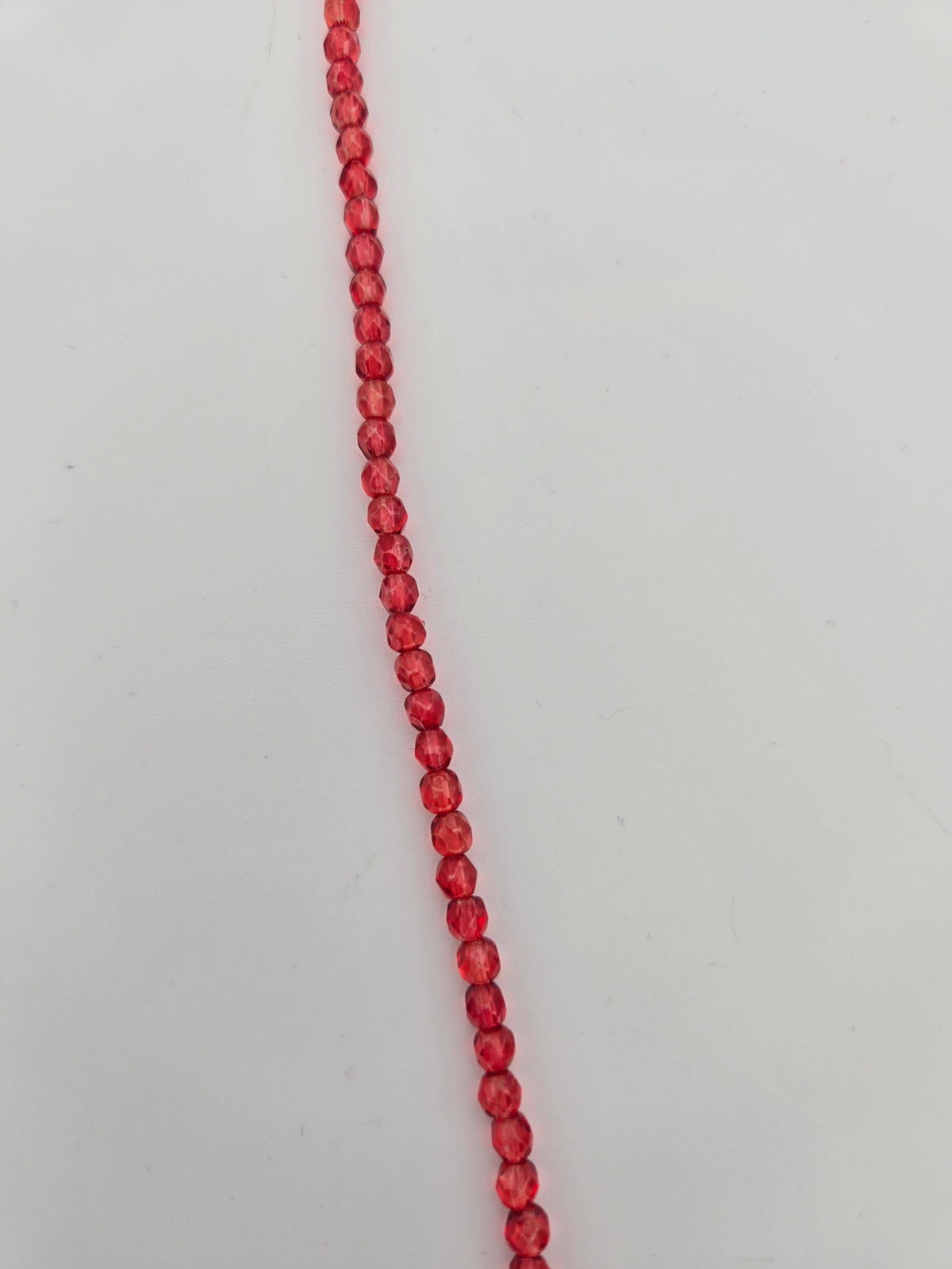 Fire-Polished Glass, Raspberry on Crystal, 4mm Faceted Round, Approx. 100 per bag.