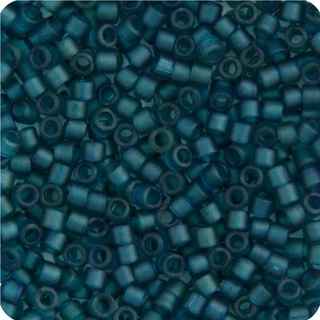 Miyuki Delica 11/0 5.2g Vial Dark Green Teal Transparent