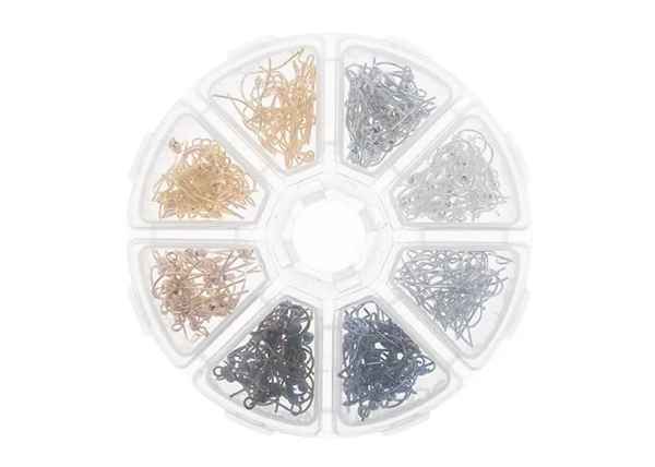 Hook Ear Wires Assortment 8 Slots 240pcs