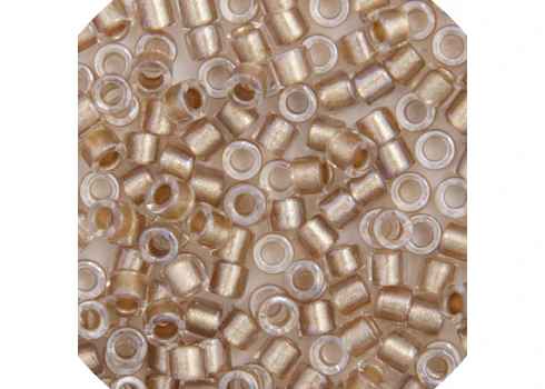 Miyuki Delica 11/0 5.2g Vial Beige Bronze Sparkle Crystal Lined