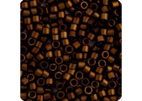 Miyuki Delica 11/0 5.2g Vial Bronze AB Matte Metallic Gold