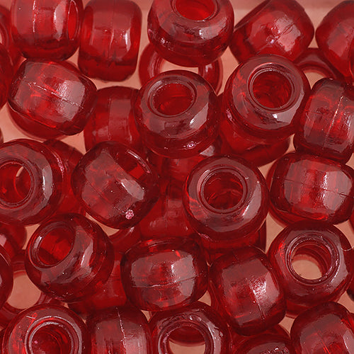 Pony Bead Tr 9mm Ruby