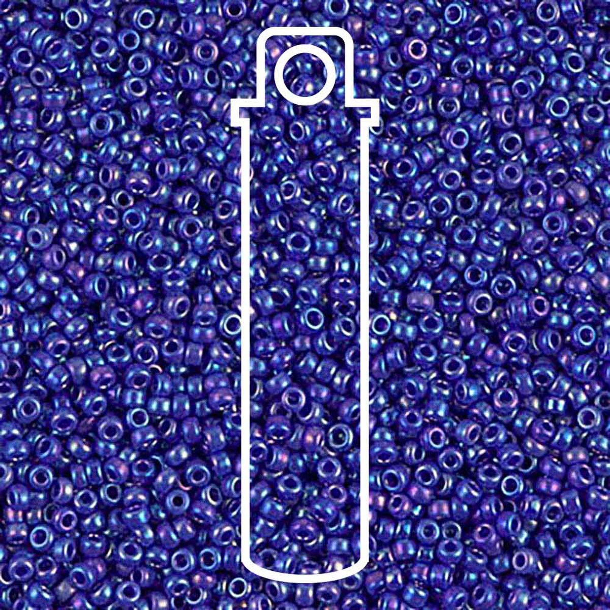 Miyuki Round 15/0 Opaque Royal Blue AB Apx 8.2gm