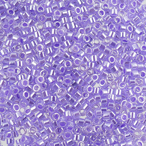 Miyuki Delica 11/0 5.2g Vial Crystal Purple Ceylon Lined-Dyed
