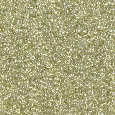 Miyuki Round 15/0 Sprkl Peridot Lined Crystal 15/0 Miyuki