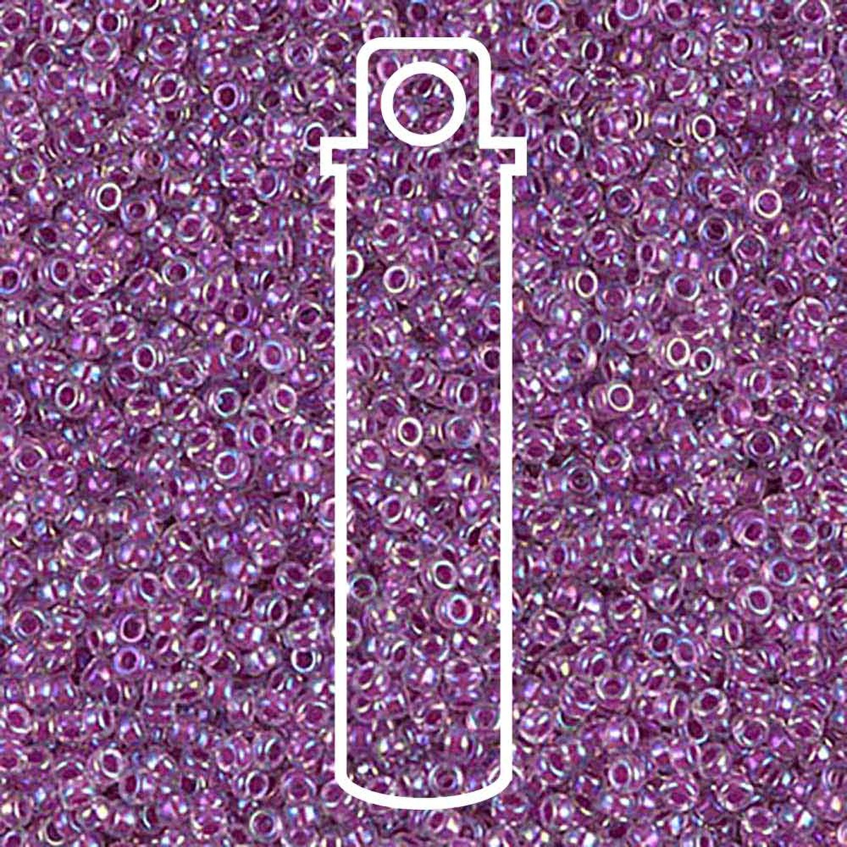 Miyuki Round 15/0 Lined Magenta Ab