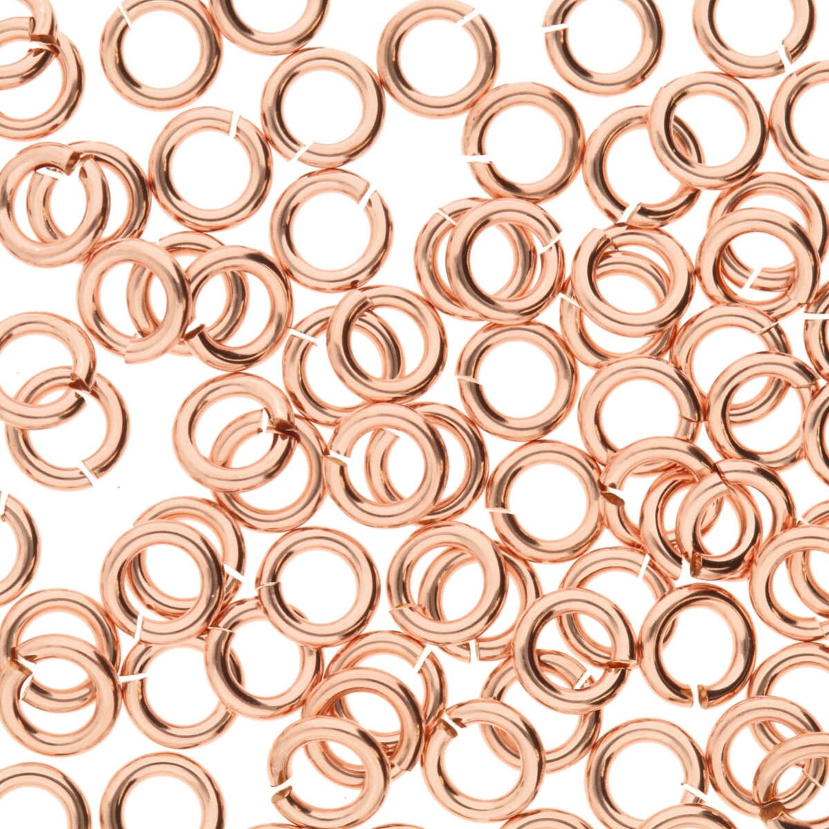 Jump Locks Rose Gold 4mm 20 ga Approx. 40/bag