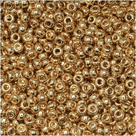 Miyuki Seed Beads 11/0 Light 24 Kt Gold 24 Gram Tube