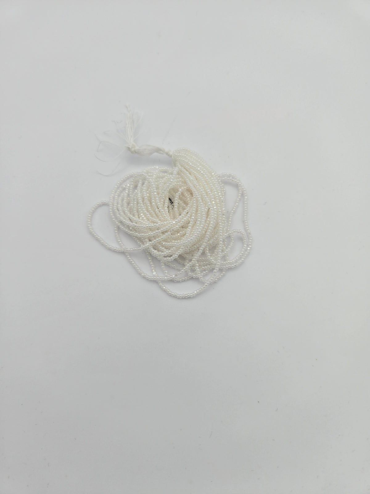 Czech 13/0 Op White Ceylon Charlotte Cut