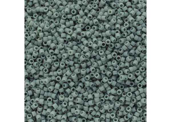 Miyuki Delica 11/0 5.2g Vial Frosted Glazed Light Grey Matte