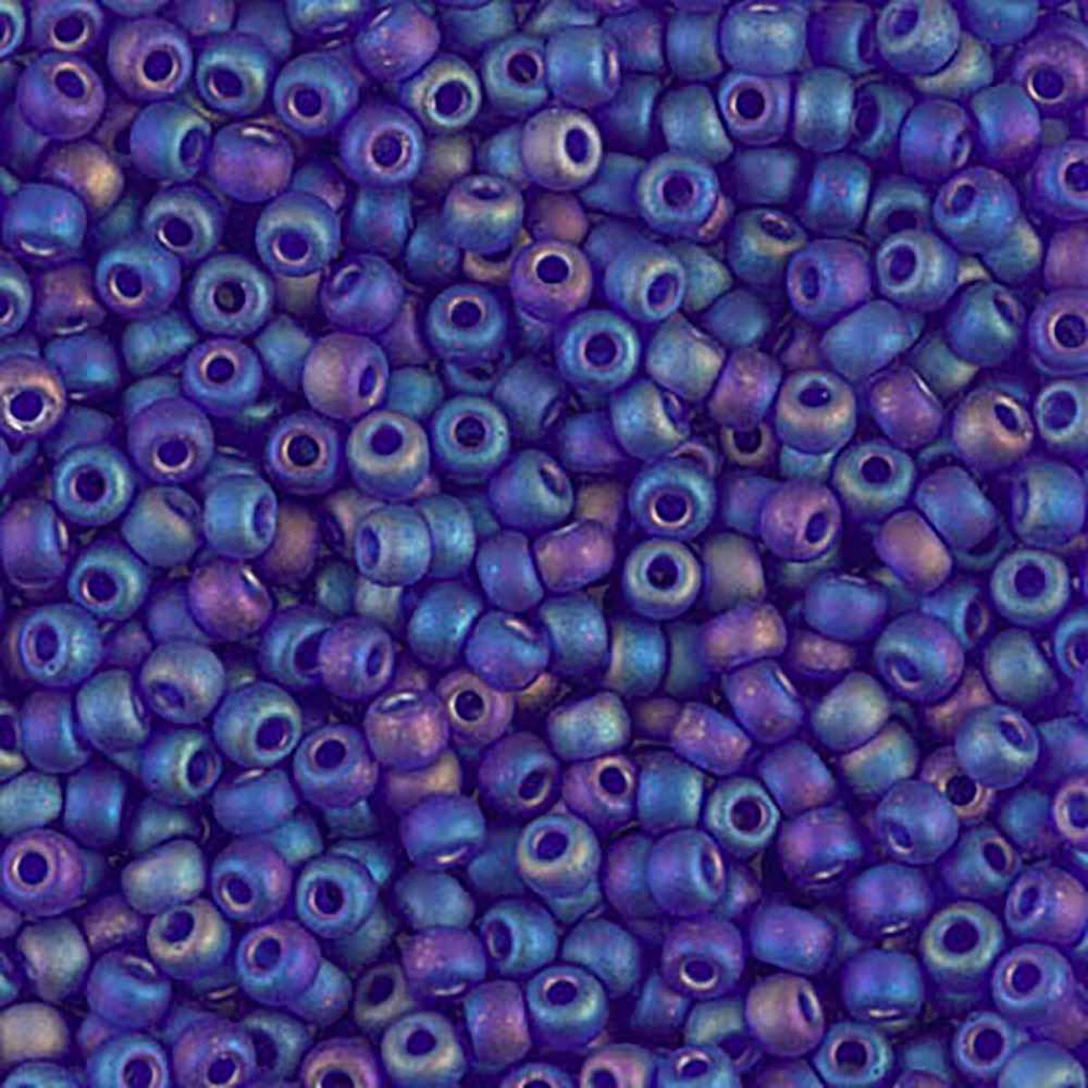 8/0 Miyuki Round Rocaille Matte Tran Cobalt