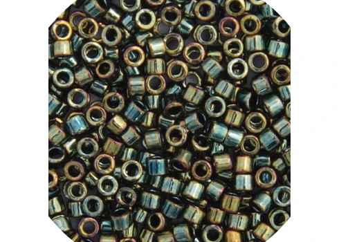 Miyuki Delica 11/0 5.2g Vial Green AB Metallic